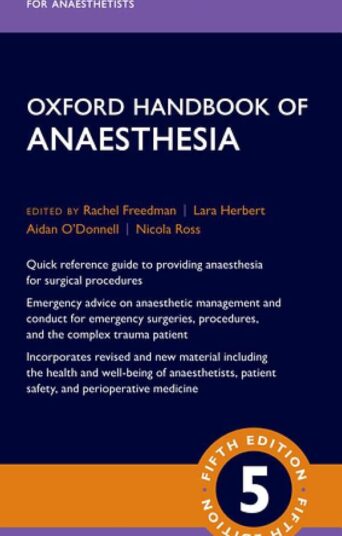 Oxford Anaesthesia Handbook 5th Edition